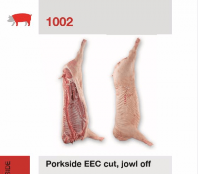 Porkside EEC cut, jowl off