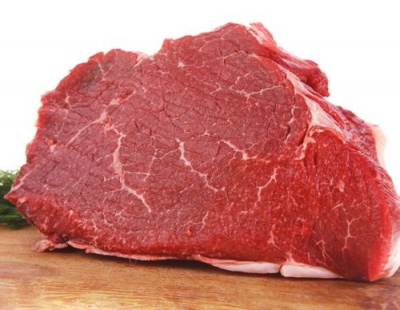 Thịt thăn bò cắt tròn quanh chân